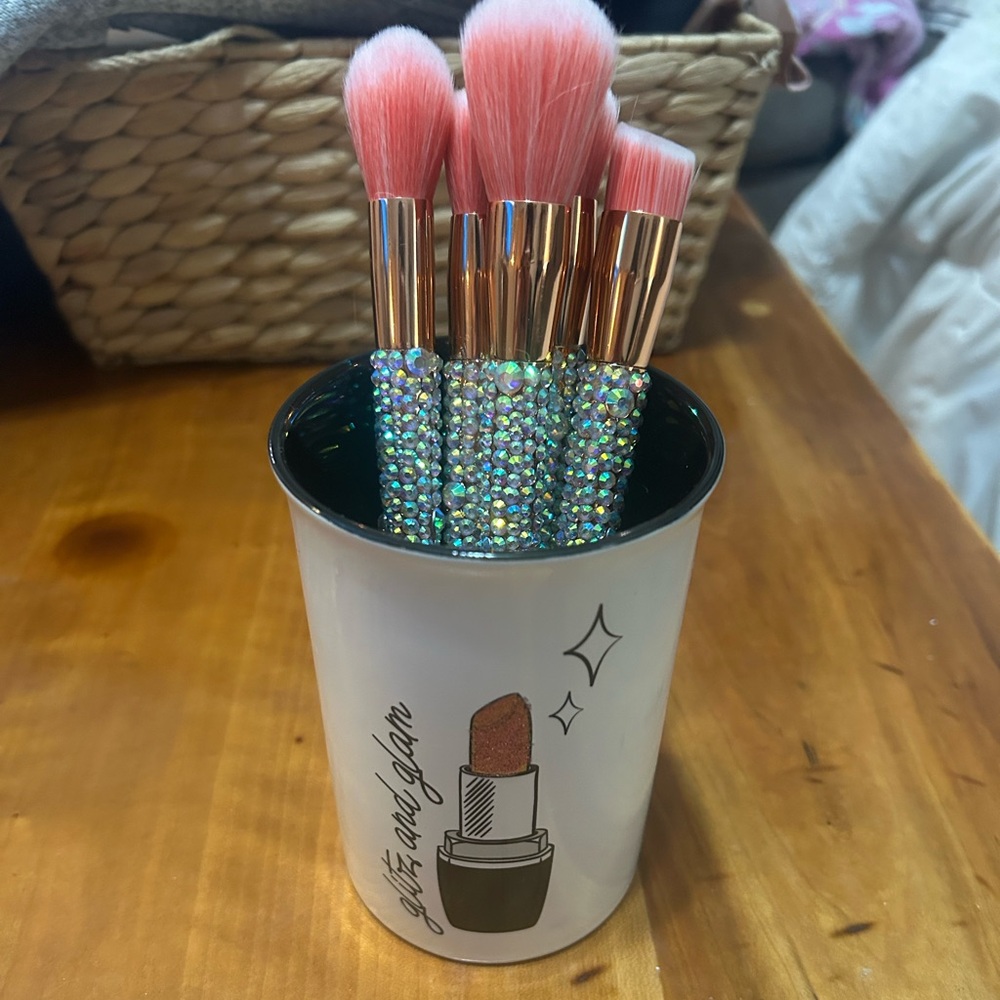 Makeup brush ceramic cup/holder π - Picture 4 of 5
